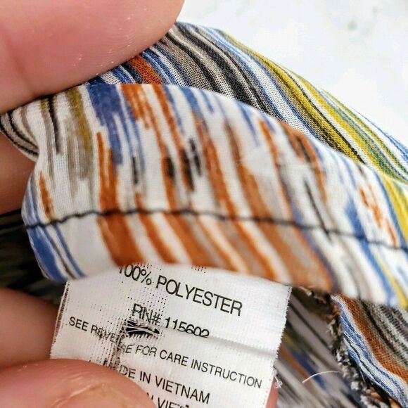 Lush Medium Sheer Racerback tank Top Womens Medium multicolored polyester - Picture 3 of 5